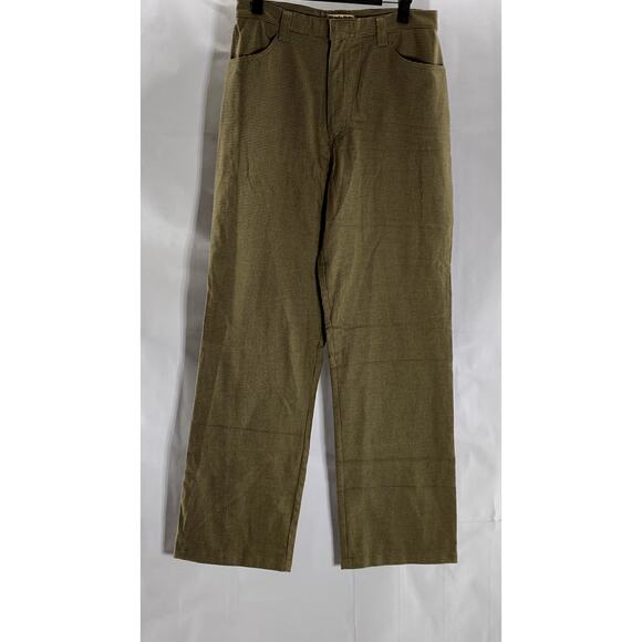 MIRACLE EYE Women's Brown Houndstooth Birkin High-Rise Four-Pocket Pant SZ M - Picture 1 of 8